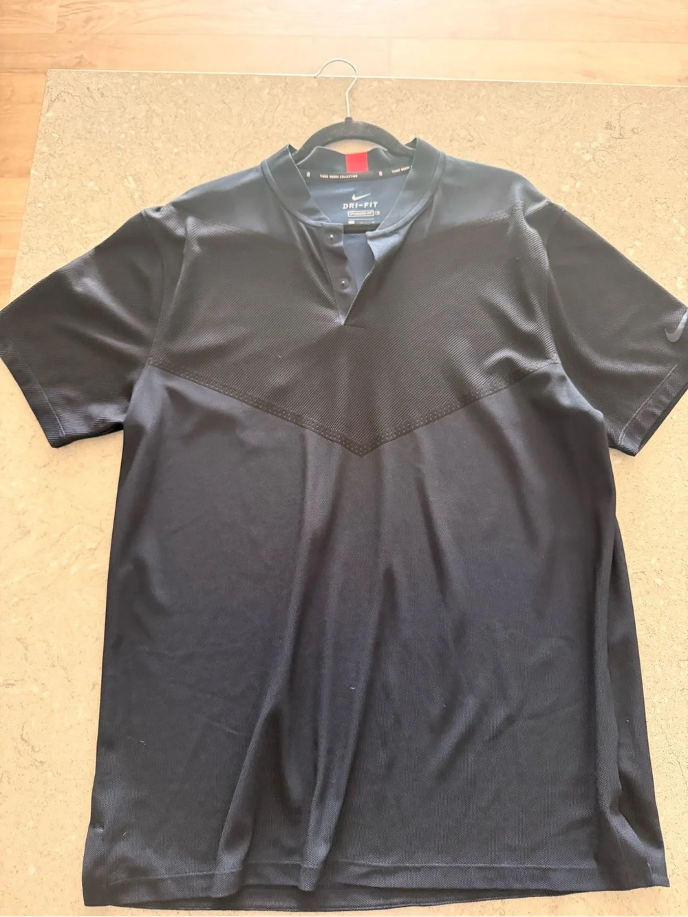 Nike Black Men's Dri-FIT Short Sleeve Polo